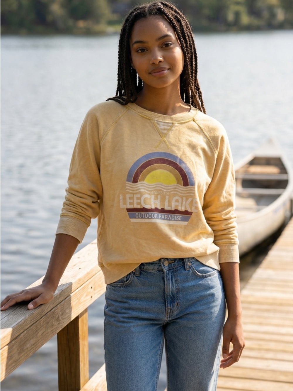 Blue 84 Beige Sweatshirt